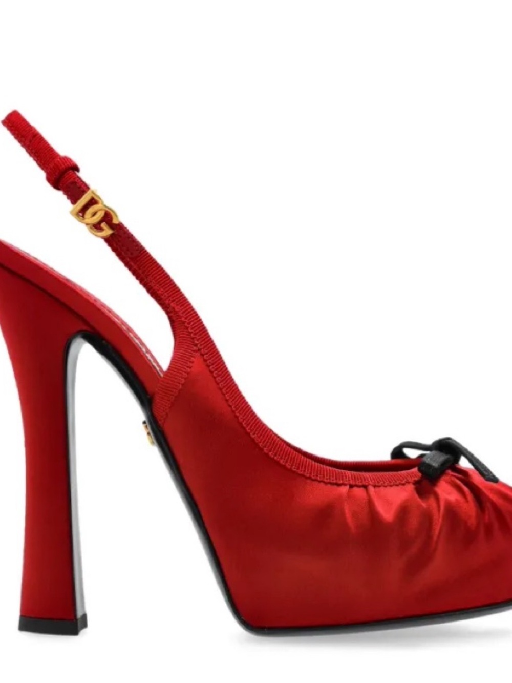 SATIN BALLERINA BOW SLINGBACK 
  Dolce&Gabbana